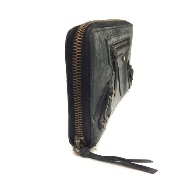 BALENCIAGA The City Leather Zip Around Long Wallet /1J6224 - Picture 2 of 8